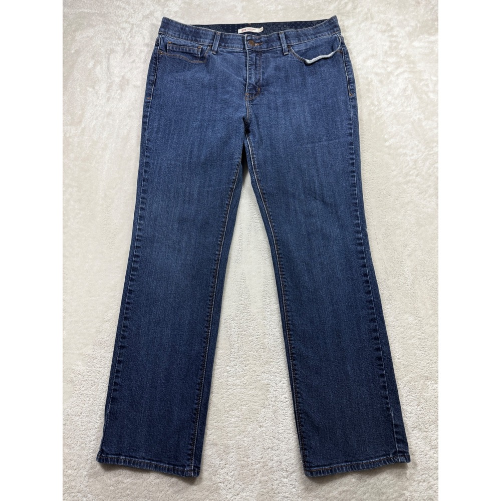 Levi's Womens 525 Perfect Waist Straight Blue Jeans 16S Meas: 33x28